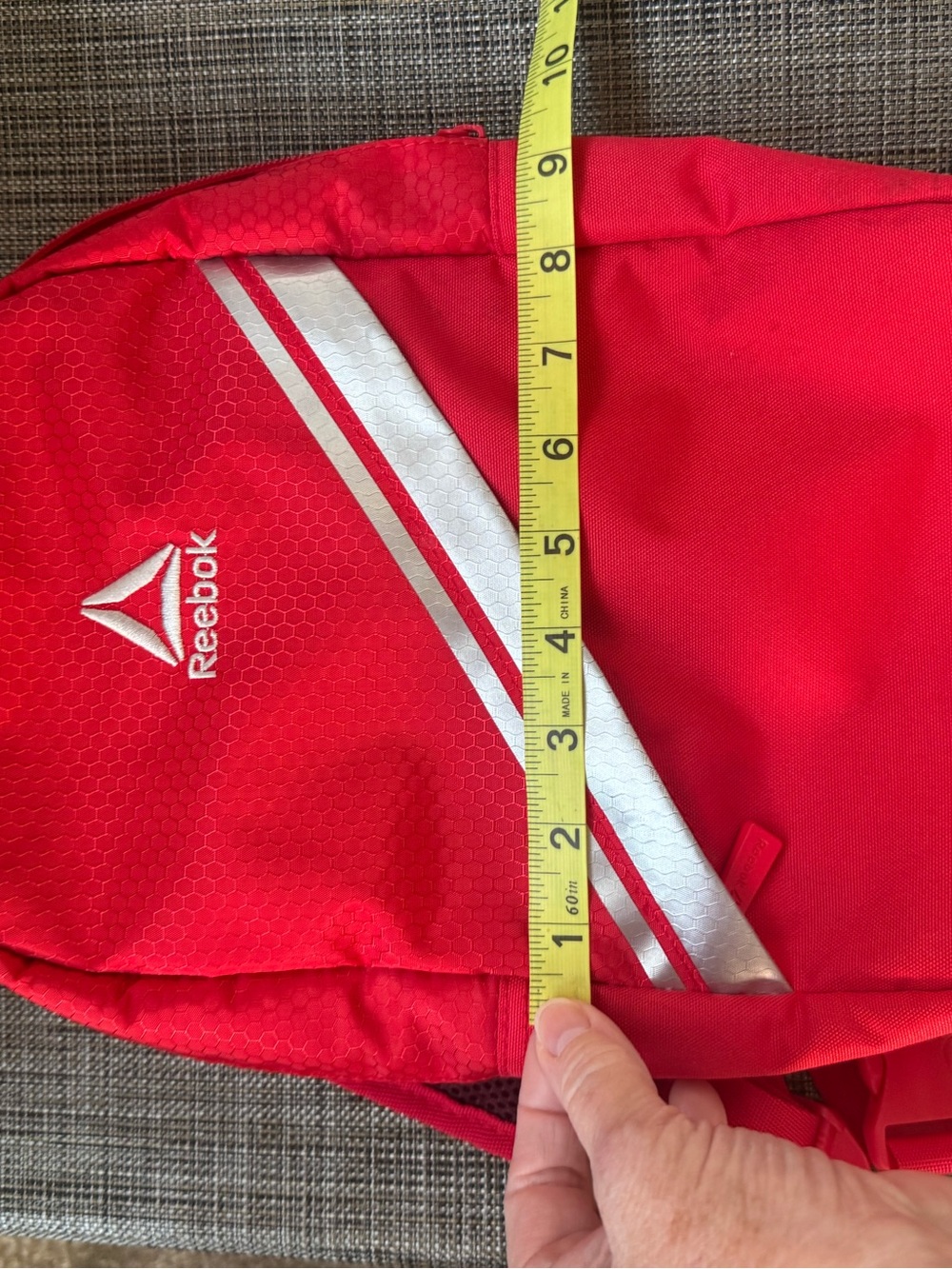 Reebok Sling Mini Backpack Red & White - Picture 13 of 16